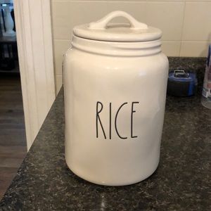 Rae Dunn rice canister brand new.